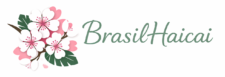 Logo do blog BrasilHaicai, com ilustração floral inspirada na natureza e na poesia haicai